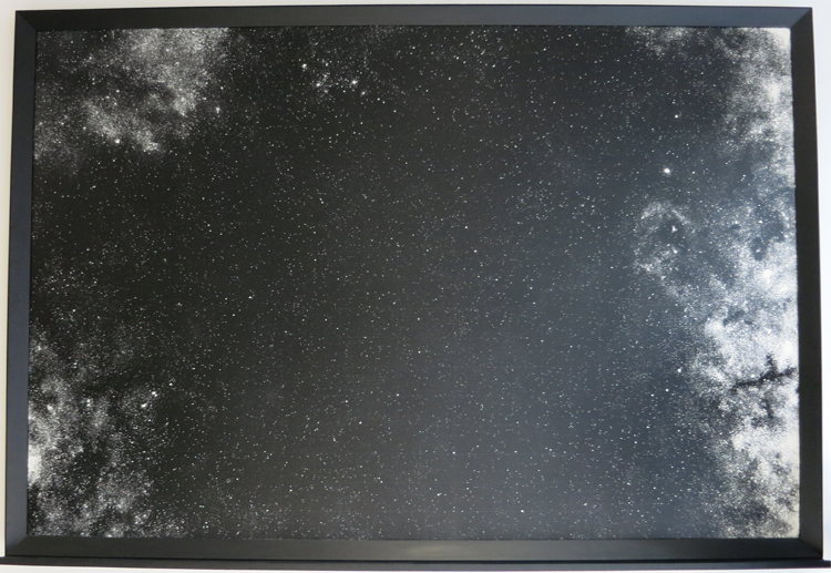 NYY Dust (Thomas Rudd 17h38m30°) Mixed media 193x282x14cm 2015