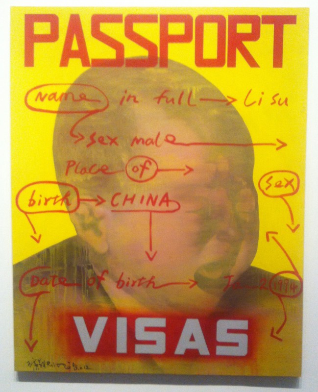 Wang Guangyi Passport 1993